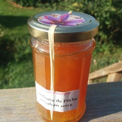 Confiture de pêche au Safran